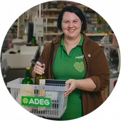 grabners_st_magdalena_markus_lang_bichl_sandra_stoegerer_400x400 Portrait Sandra Stöger Geschäftsleitung ADEG Grabner St. Magdalena am Lemberg